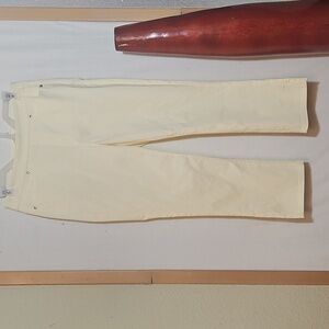 Mario Serrani Light Yellow Striped Pants